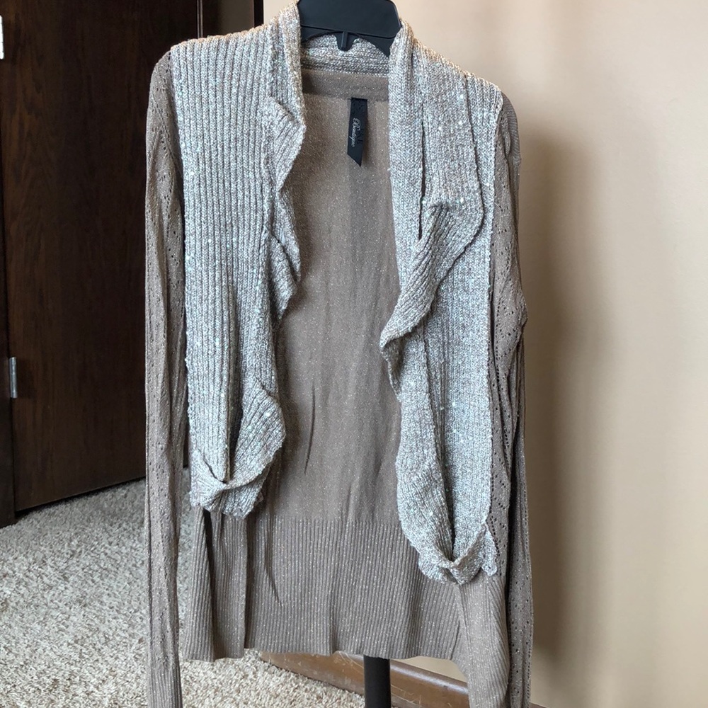 Sequin and glitter cardigan